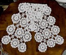 Crocheted White LACE RUNNER