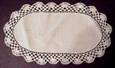 Oval Doily - Lace Border
