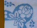 SHABBY CHIC ROSES Embroidery TABLECLOTH