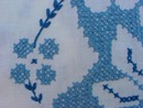 SHABBY CHIC ROSES Embroidery TABLECLOTH