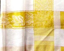 Damask TABLECLOTH SWANS & LACE