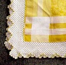 Damask TABLECLOTH SWANS & LACE