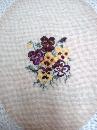 Fantastic Antique Needlework Picture Unframed