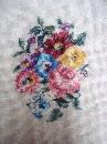 Antique Needlework Picture - Unframed