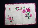 Vintage Tray Cloth with Beautiful Embroidery