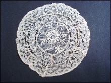 Finest French Net Lace Doily - Lace Rose