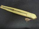 Vintage Celluloid Fan - Colorful - Ivory lake