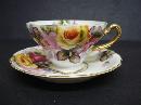 Cup and Saucer - Hand Painted -Occupied Japan