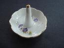 Vintage Ring Stand - Porcelain - Floral