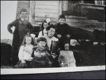 Family Real Photo - Black and White