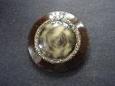 Very Large Bakelite and Metal Button