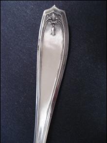 Antique Serving Meat Fork - Silver Plated