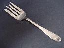 Antique Serving Meat Fork - Silver Plated
