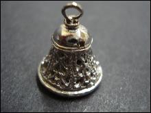 Vintage Silver Filigree Charm - Ornate Table Bell