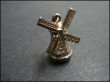 Vintage Silver Charm - Silver Dutch Windmill Charm