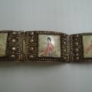 Fantastic Antique Silver and Ivory Bracelet