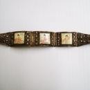 Fantastic Antique Silver and Ivory Bracelet