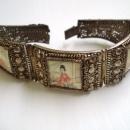Fantastic Antique Silver and Ivory Bracelet