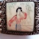 Fantastic Antique Silver and Ivory Bracelet