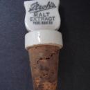 Antique Strohs Bottled Beer Porcelain Stopper