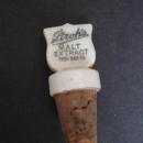 Antique Strohs Bottled Beer Porcelain Stopper