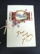 Antique Christmas Card - British Manufacture - Unused - Special - Scotland