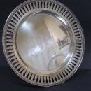 Serving Silver Tray - Round - Open Work