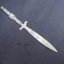 Vintage Letter Opener - Figural Handle - Dryden - Silver Tone Finish