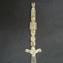 Vintage Letter Opener - Figural Handle - Dryden - Silver Tone Finish