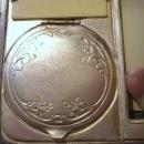 Antique SIlver Purse - Ornate victorian style design - Coin Money - Cards - Powder - Mirror
