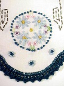Embroidered Bread Tray Cover