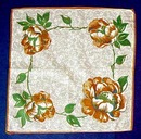 Printed Hanky - Orange Roses