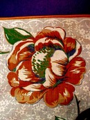 Printed Hanky - Orange Roses