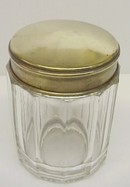 Antiqe HEAVY PRESSED GLASS HUMIDOR