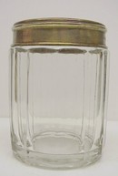 Antiqe HEAVY PRESSED GLASS HUMIDOR