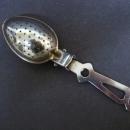 Antique Chrome Tea Infuser - England