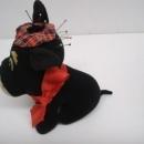 Vintage Pincushion Black Scotty Dog - Dream Pets by R Dakin Scottish Hat