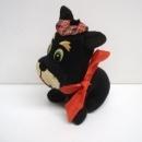 Vintage Pincushion Black Scotty Dog - Dream Pets by R Dakin Scottish Hat