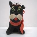 Vintage Pincushion Black Scotty Dog - Dream Pets by R Dakin Scottish Hat