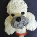 Bossons Dog - Poodle - Wall Plaque -Key Hook