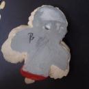 Bossons Dog - Poodle - Wall Plaque -Key Hook