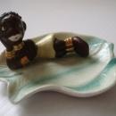 Vintage Coin Dish African American Girl