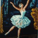 French Needlepoint Ballerina Tapisserie