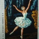 French Needlepoint Ballerina Tapisserie
