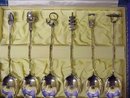 1920's Box of 6 Figural Sterling Spoons