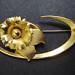 Precious Brooch Golden Carnation Perfect Gift Gold Tone