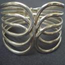 Wide Vintage Bracelet Silver Tone Perfect Gift Open Work