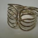 Wide Vintage Bracelet Silver Tone Perfect Gift Open Work