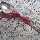 Vintage Silver Spoons Pair