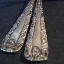 Vintage Silver Spoons Pair